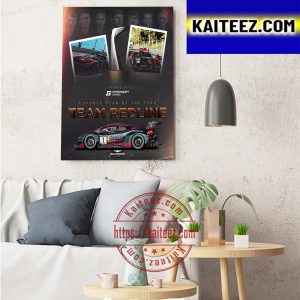 Team Redline Is The 2022 Esports Team Of The Year By Motorsport Games Art Decor Poster Canvas