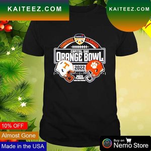 Tennessee Volunteers vs Clemson Tigers 2022 capital one orange bowl T-shirt