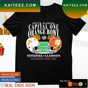 Tennessee Volunteers vs. Clemson Tigers South Florida Capital one Orange Bowl 2022 T-shirt