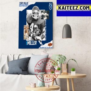 Terry Miller 2022 College Football Hall Of Fame Class Art Decor Poster Canvas