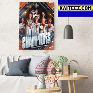 Texas Longhorns National Champions NCAA 2022 Division I Womens Volleyball Art Decor Poster Canvas