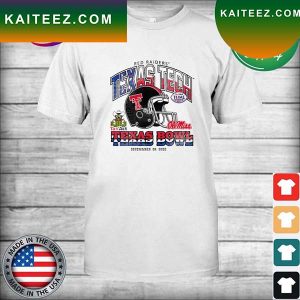 Texas Tech 2022 Texas Bowl Triple Threat Helmet T-Shirt