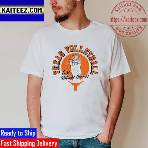 Texas Volleyball Four Time National Champions Vintage T-Shirt