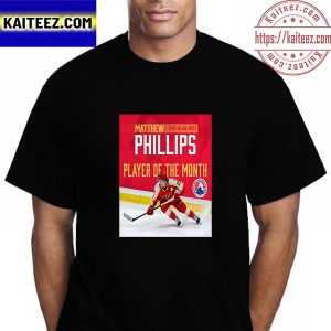 The Calgary Wranglers Matthew Phillips AHL Player Of The Month For November Vintage T-Shirt