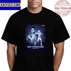 The Carolina Football Drake Maye UNC And ACC Record Vintage T-Shirt