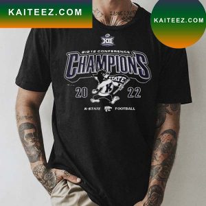 The Cats K-State Wildcats 2022 Big 12 Football Champions T-shirt