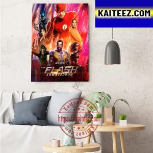 The Flash Crossover Armageddon Poster Art Decor Poster Canvas