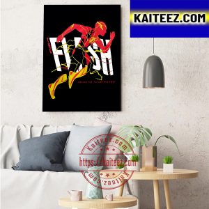 The Flash Saving The Future And Past Art Decor Poster Canvas