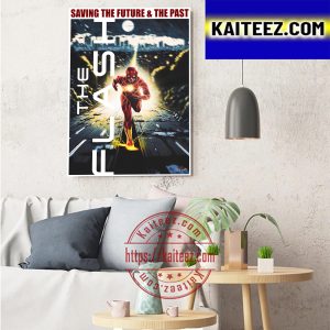 The Flash Saving The Future And The Past Fan Made Art Decor Poster Canvas