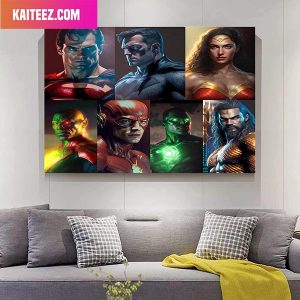The Justice League Created By AI Art Canvas