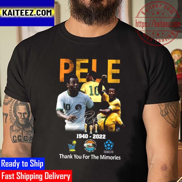 The King Of Football RIP Pele 1940 2022 With 3 World Cup Vintage T-Shirt