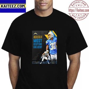 The Los Angeles Chargers Austin Ekeler Pro Bowl Vote Most Receptions In NFL History Vintage T-Shirt