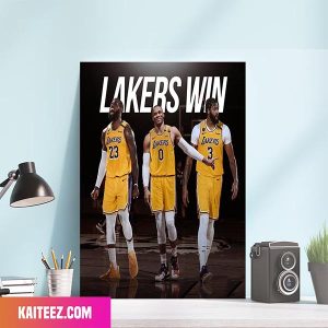 The Los Angeles Lakers Defeat The Milwaukee Bucks In The Game Of The Year Poster
