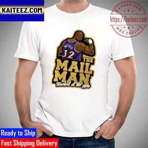 The Mailman Men Karl Malone Worked At The Gym Vintage T-Shirt