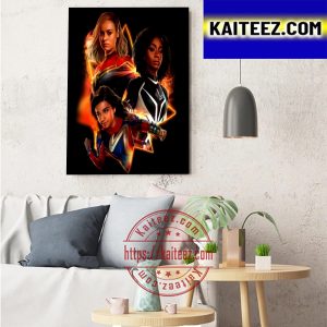 The Marvels Official First Promo Art Art Decor Poster Canvas