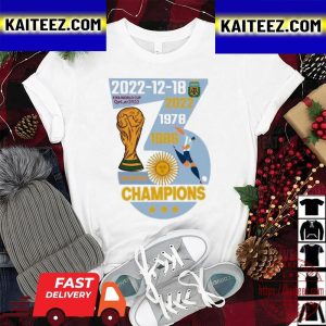 The Third Cup 1978 1986 2022 Argentina World Cup Champions 2022 Vintage T-Shirt