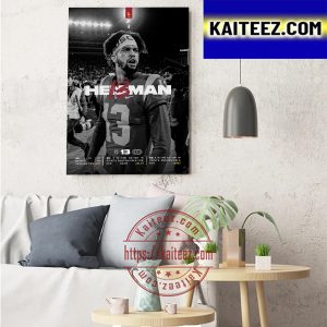 The USC Football Caleb Williams The Most Outstanding Player In College Football Art Decor Poster Canvas