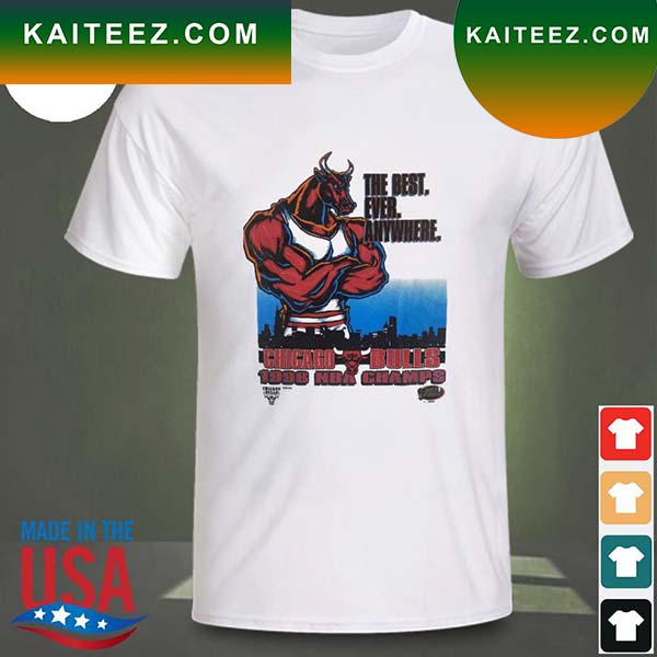 The best ever anywhere Chicago Bulls 1996 NBA champs T-shirt - Kaiteez