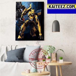 Transformers Rise Of The Beasts Bumblebee Art Decor Poster Canvas