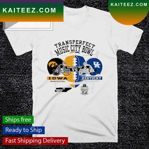 Transperfect Music City Bowl Iowa Hawkeyes and Kentucky Wildcats T-shirt