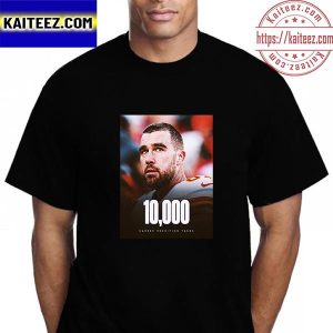 Travis Kelce 5th Tight End NFL Reach 10K Receiving Yards Vintage T-Shirt