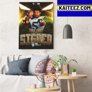Troy Ford Signed UCF Knights Football Art Decor Poster Canvas