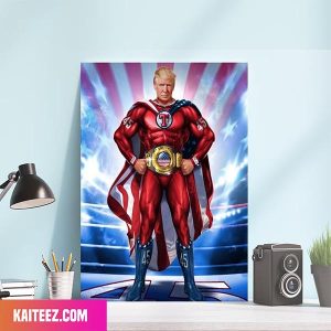 Trump Trading Cards Trump Announcement Donald Trump Major Home Decor Canvas-Poster