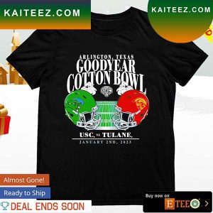 Tulane Green Wave vs. USC Trojans Goodyear 2023 Cotton Bowl T-shirt