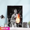 The King – Number 10 Lionel Messi Congratulations Argentina Team Become A Winner Of FIFA World Cup 2022 Home Decor Canvas-Poster