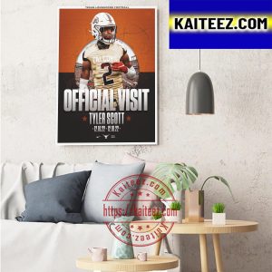 Tyler Scott Official Visit Texas Longhorns Football Art Decor Poster Canvas