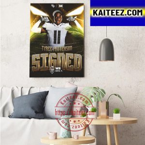 Tyree Patterson Signed UCF Knights Football Art Decor Poster Canvas