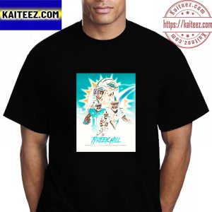 Tyreek Hill The Most Receiving Yards Miami Dolphins NFL Vintage T-Shirt