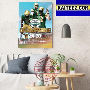 UAB Football Are 2022 Bahamas Bowl Champions Art Decor Poster Canvas