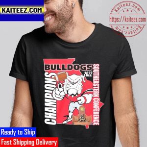 UGA Georgia Bulldogs 2022 Southeastern Conference Champions Vintage T-Shirt