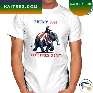 US Elephant Trump 2024 For President Donald Trump T-Shirt