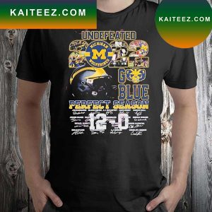 Undefeated Michigan wolverines 2022 go blue perfect season thank you for the memories T-shirt