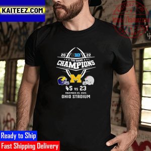 University Of Michigan Football 2022 Big Ten The Game Champions Vintage T-Shirt