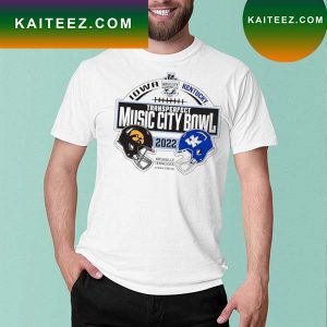 University of Iowa vs university of Kentucky 2022 music city bowl T-shirt