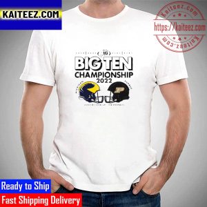 University Of Michigan Vs Purdue Football 2022 Big Ten Champions Matchup Vintage T-Shirt