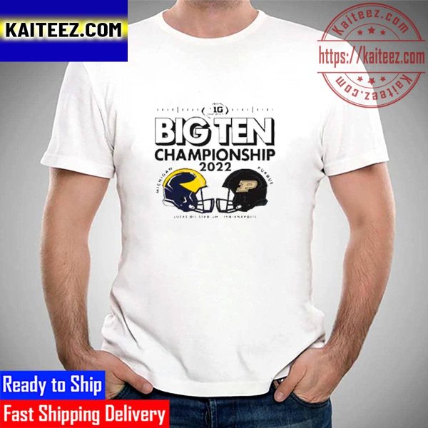 University Of Michigan Vs Purdue Football 2022 Big Ten Champions Matchup Vintage T-Shirt