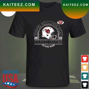 Utah utes 2022 Pac12 Football Championship Game Helmet T-Shirt