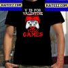 V Is For Video Games Funny Valentines Day 2023 Vintage T-Shirt