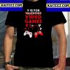 V Is For Video Games Funny Valentines Day Vintage T-Shirt