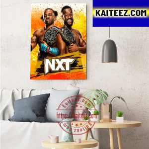 WWE NXT Champions Austin Creed Vs True Kofi Kingston Art Decor Poster Canvas