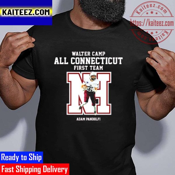 Walter Camp All Connecticut First Team Adam Pandolfi Vintage T-Shirt