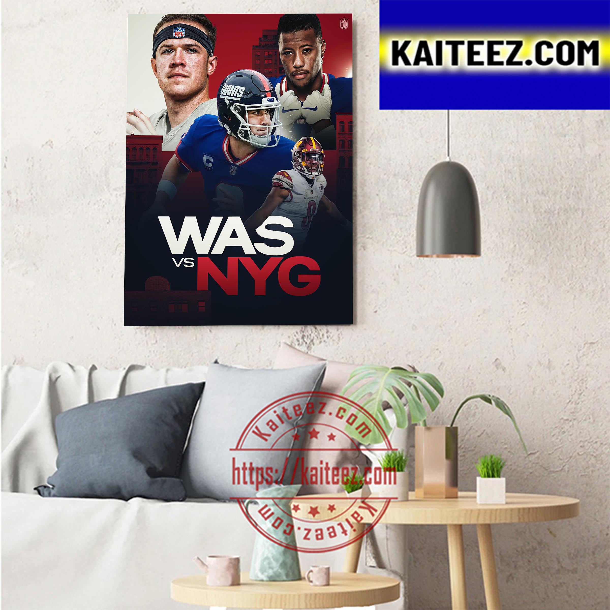 Washington Commanders Vs New York Giants NFC East NFL Home Decor