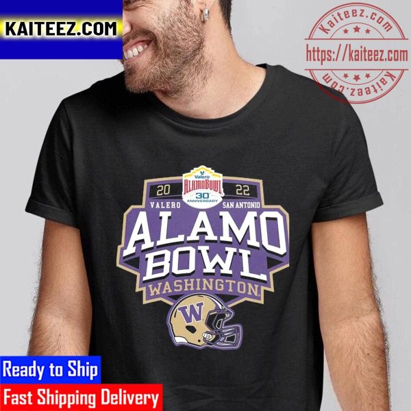 Washington Huskies 2022 Valero Alamo Bowl 30th Anniversary Vintage T-Shirt