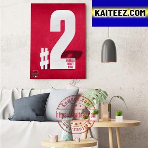 Washington Nationals 2 Overall Draft Pick In The 2023 MLB Draft Art Decor Poster Canvas
