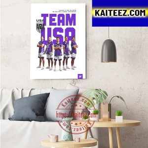 Waterdogs Lacrosse Club Selected To Team USA Roster 2023 World Lacrosse Championship Art Decor Poster Canvas