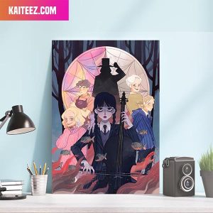 Wednesday Addams Family Art Poster Canvas